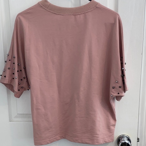 Vocal Blush Pink Beaded Top - Picture 6 of 6